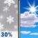 Christmas Day: Chance Snow Showers then Mostly Sunny